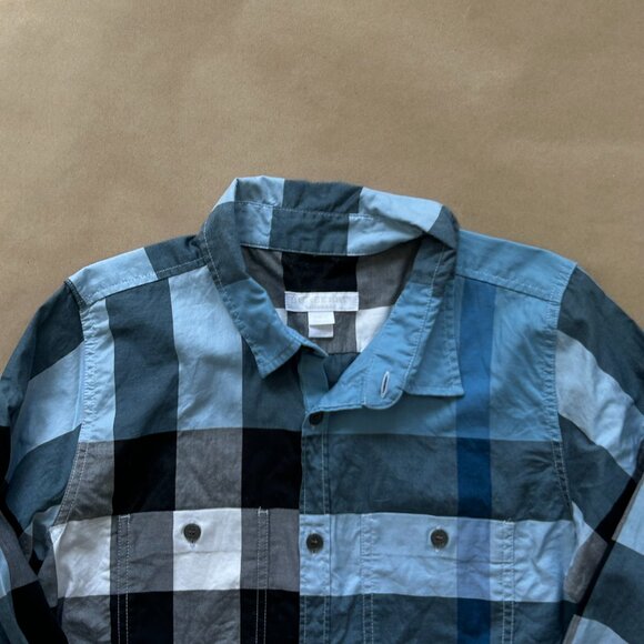 Burberry Kids Blue Camper Check Button Down | 10Y - Picture 2 of 8